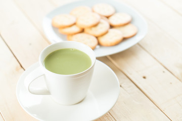 hot matcha latte