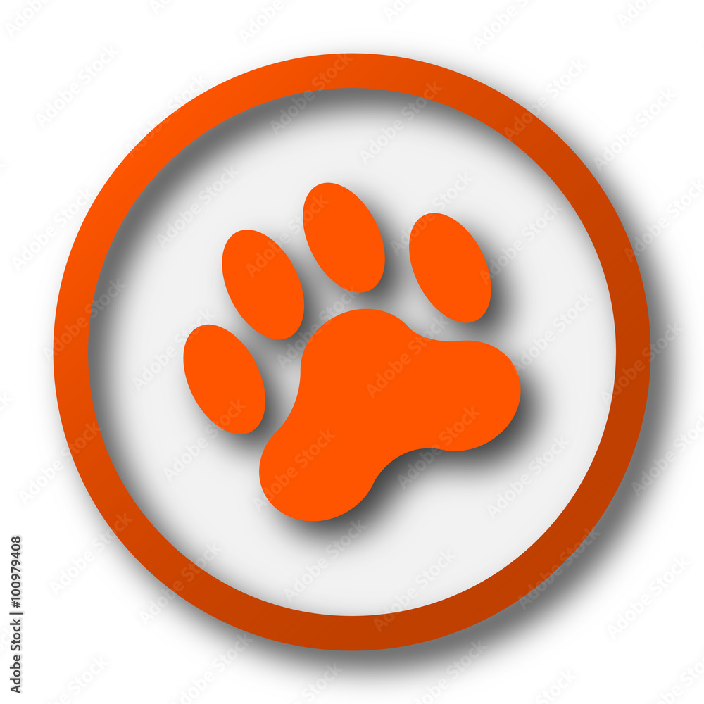 Poster paw print icon