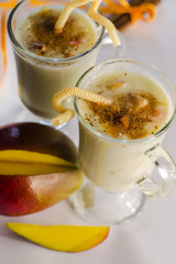 yogurt with mango and cinnamon