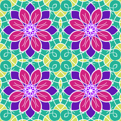 Abstract vintage pattern. Good for tiles, printing on paper and fabric.
