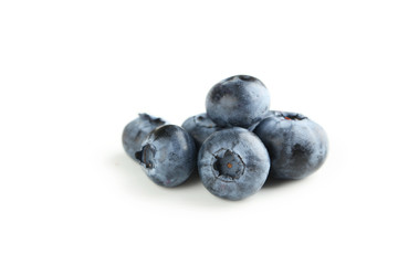 Blueberries isolated on a white