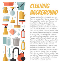 Cleaning flat multicolored vertical vector background with place for your text. Modern minimalistic design. 