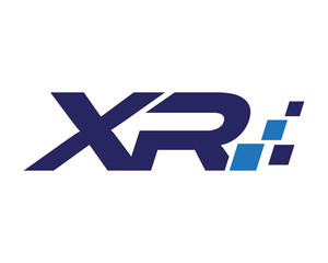 XR digital letter logo