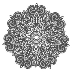 Mandala. Decorative ornament element pattern. Hand drawn ethnic tribal background template