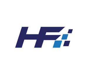 HF digital letter logo