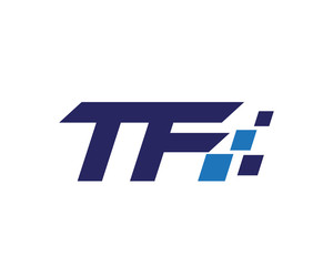 TF digital letter logo
