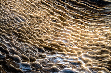 sinter bulge at a geyser