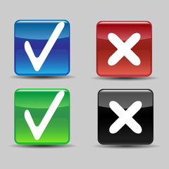 Set agree and disagree icons.