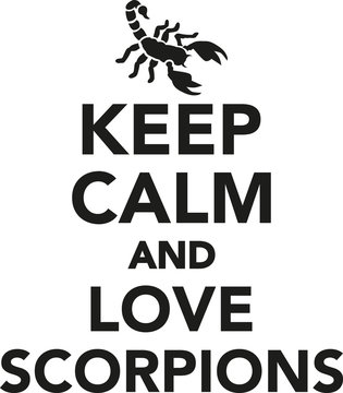 Keep calm and love scorpions