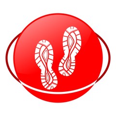 Red icon, shoes vector ilustration