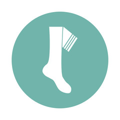 Football gaiter icon