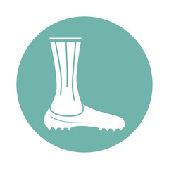 Football player leg icon