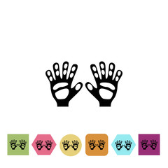 Goalie gloves icon