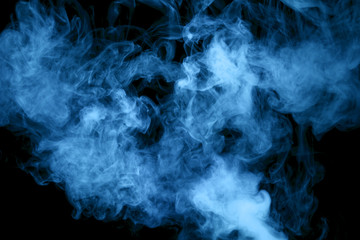 blue steam on the black background © Iurii Kachkovskyi