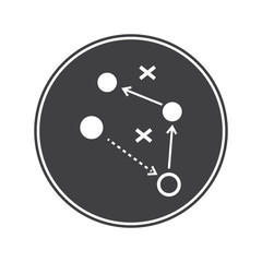 Football players scheme icon