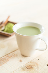 hot matcha latte