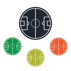 Football field interpretation icon