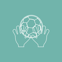 Fototapeta premium Catching the ball icon