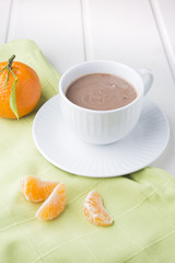 Hot chocolate with marshmallows for special day