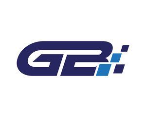 GB digital letter logo