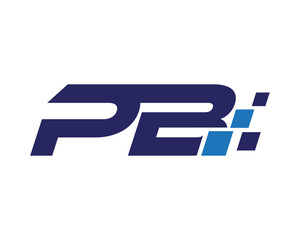 PB digital letter logo