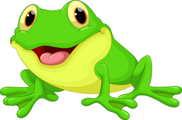 Cute frog cartoon