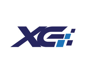 XG digital letter logo