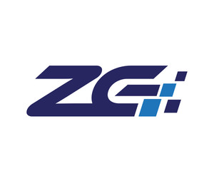 ZG digital letter logo