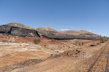paisajes del enclave minero de R&iacute;o tinto en la provincia de Huelva, Andaluc&iacute;a