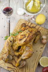whole roasted chicken