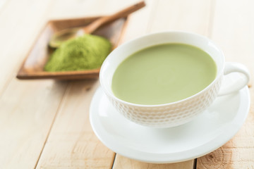 hot matcha latte