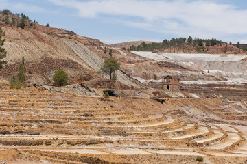 Hermoso enclave turístico de las minas de Ríotinto en la provincia de Huelva, Andalucía