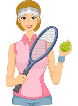 Lawn Tennis Player Girl