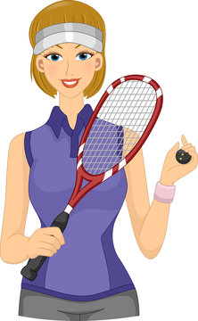 Squash Player Girl