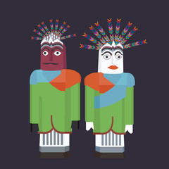 ondel-ondel jakarta puppet traditional betawi celebration indonesia