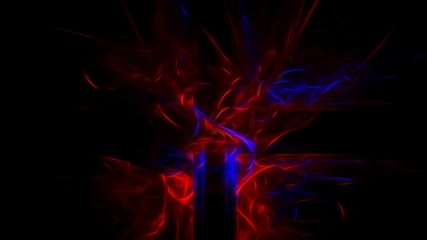 Creative curly graphic abstraction