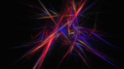 Modern glowing power artwork