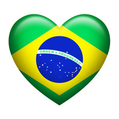 Brazil Insignia Heart Shape