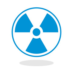Icon of a radioactive symbol