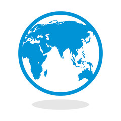 Icon of a globe for website or mobile application