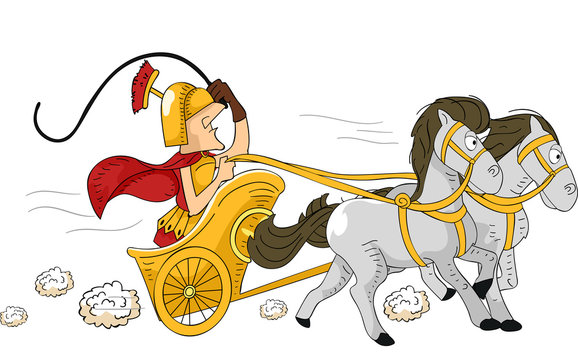 Featured image of post Roman Chariot Race Cartoon Chariot racing was dangerous to both drivers and horses as they often suffered serious injury and even death