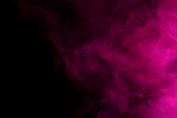 Abstract purple smoke hookah.