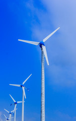 Wind power turbines
