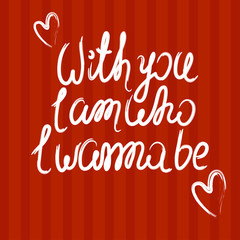 Valentine quote background