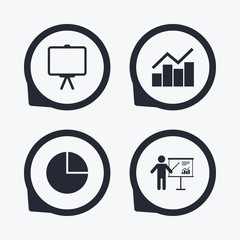 Diagram graph Pie chart. Presentation billboard.