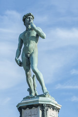 The statue of David by Michelangelo in Florence, Italy 