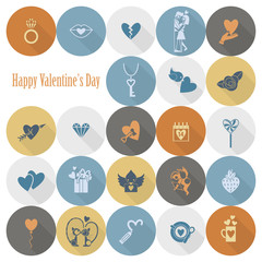 Happy Valentines Day Icons