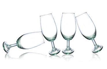 glass isolated on a white background.