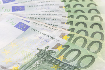 Euro money 100 Euro bank note concept