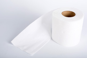 Toilet paper rolls isolated